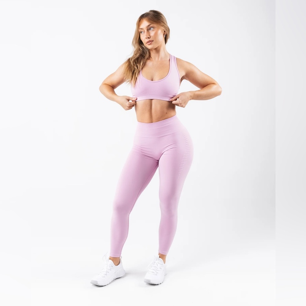 Alphalete Amplify Contour Leggings & Contour Sport Bra SET Poise